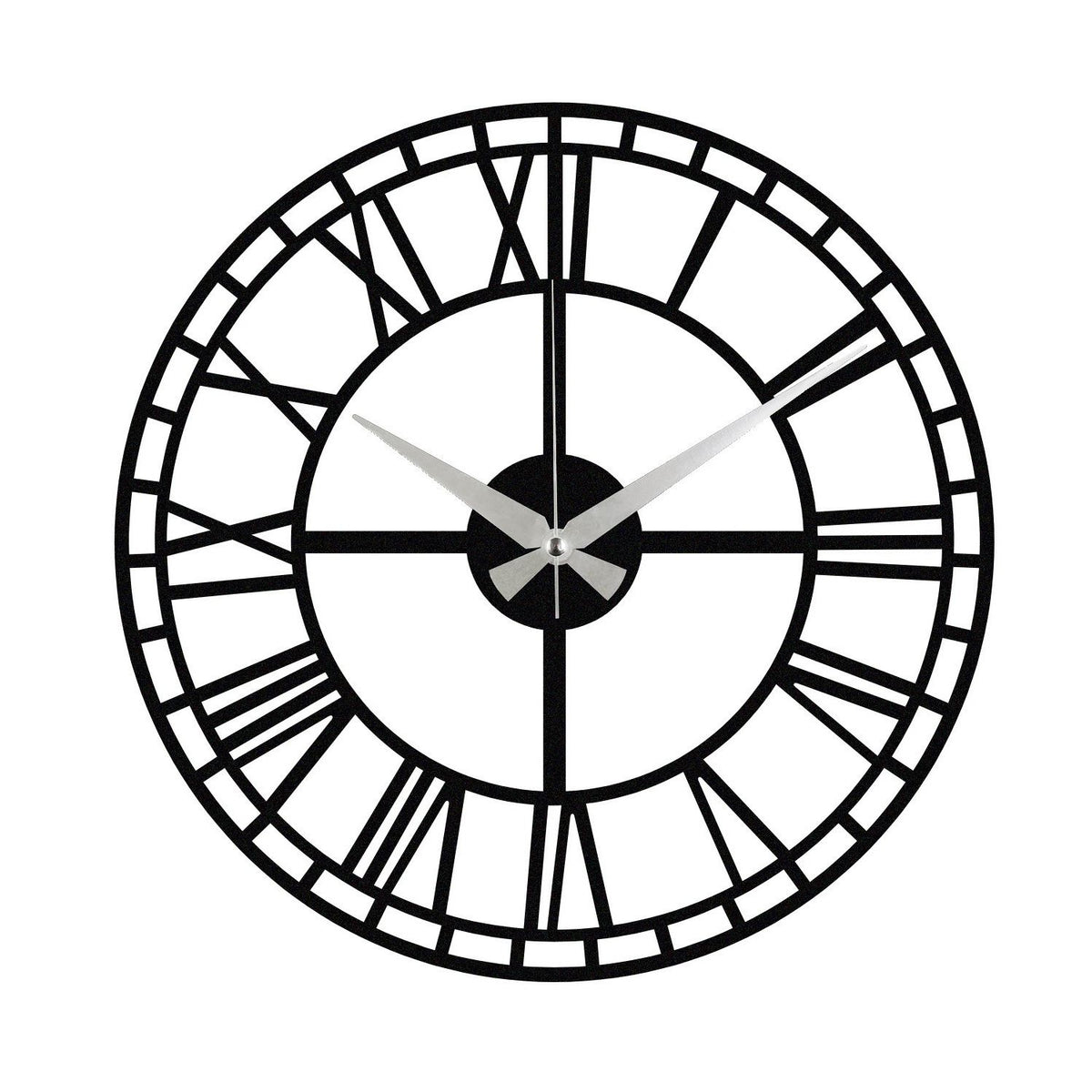 Ukrasni metalni zidni sat Enzoclock - S002