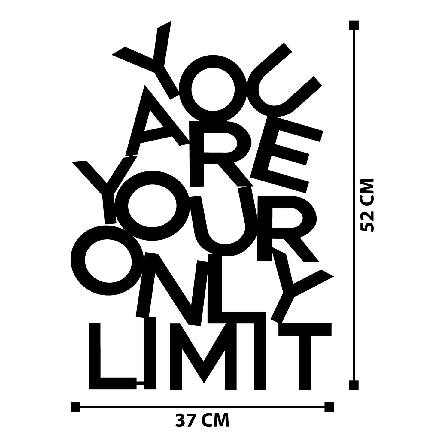 Metalna zidna dekoracija Limit