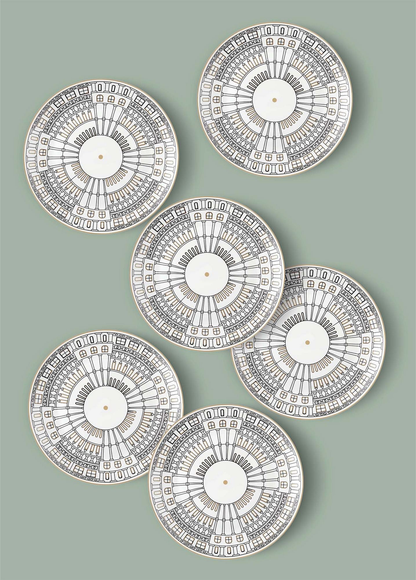 Set servisnih tanjura (6 komada) COOPER