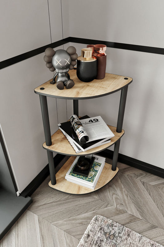 Polica za knjige Bookcase 3 razine - hrast