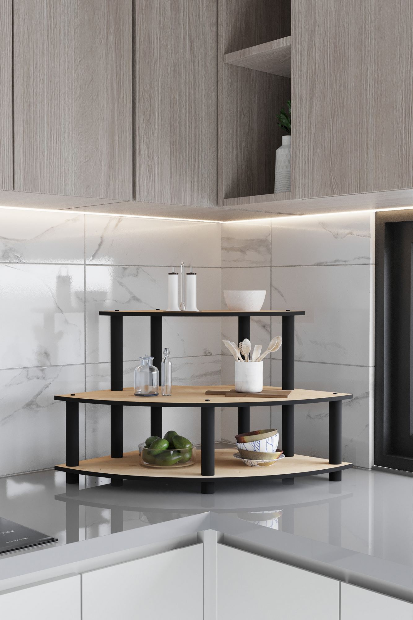 Kuhinjske police Countertop - hrast