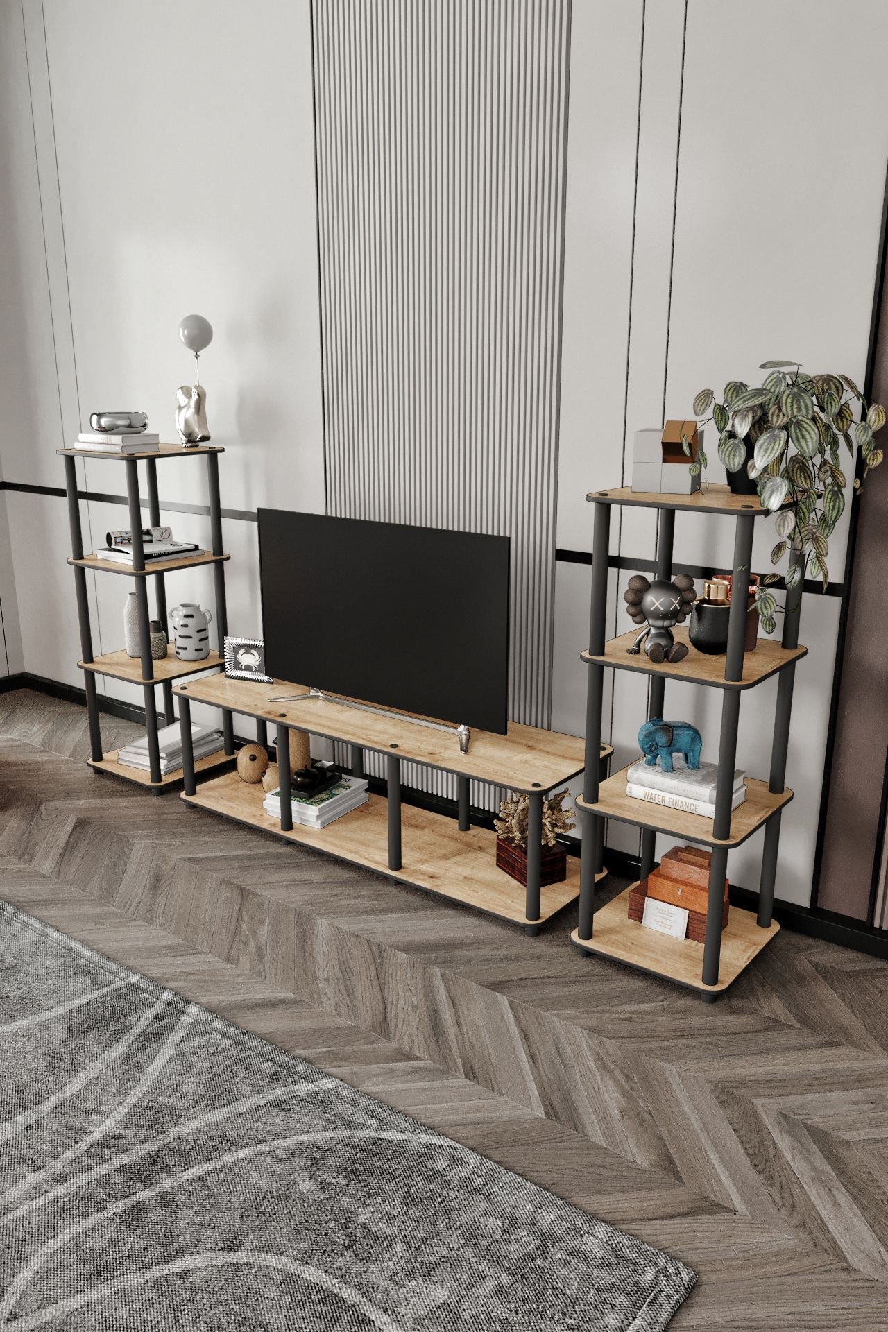 TV komoda niska Grand - Hrast