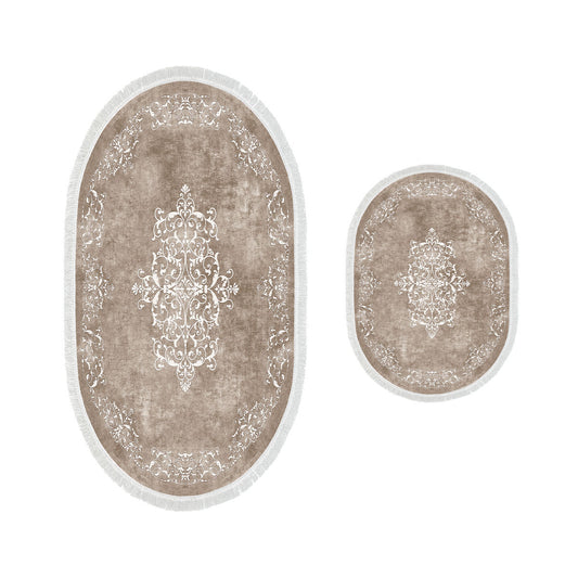 Kupaonski tepisi u setu (2 komada), 410616 - O - Beige