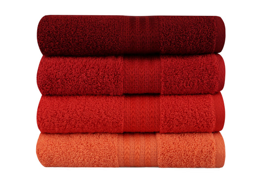 Set ručnika REDDY, 50*90 cm, 4 komada, Rainbow - Red
