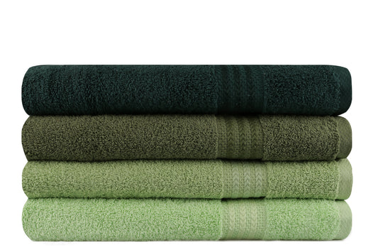 Set ručnika NINA, 70*140 cm, 4 komada, Rainbow - Green