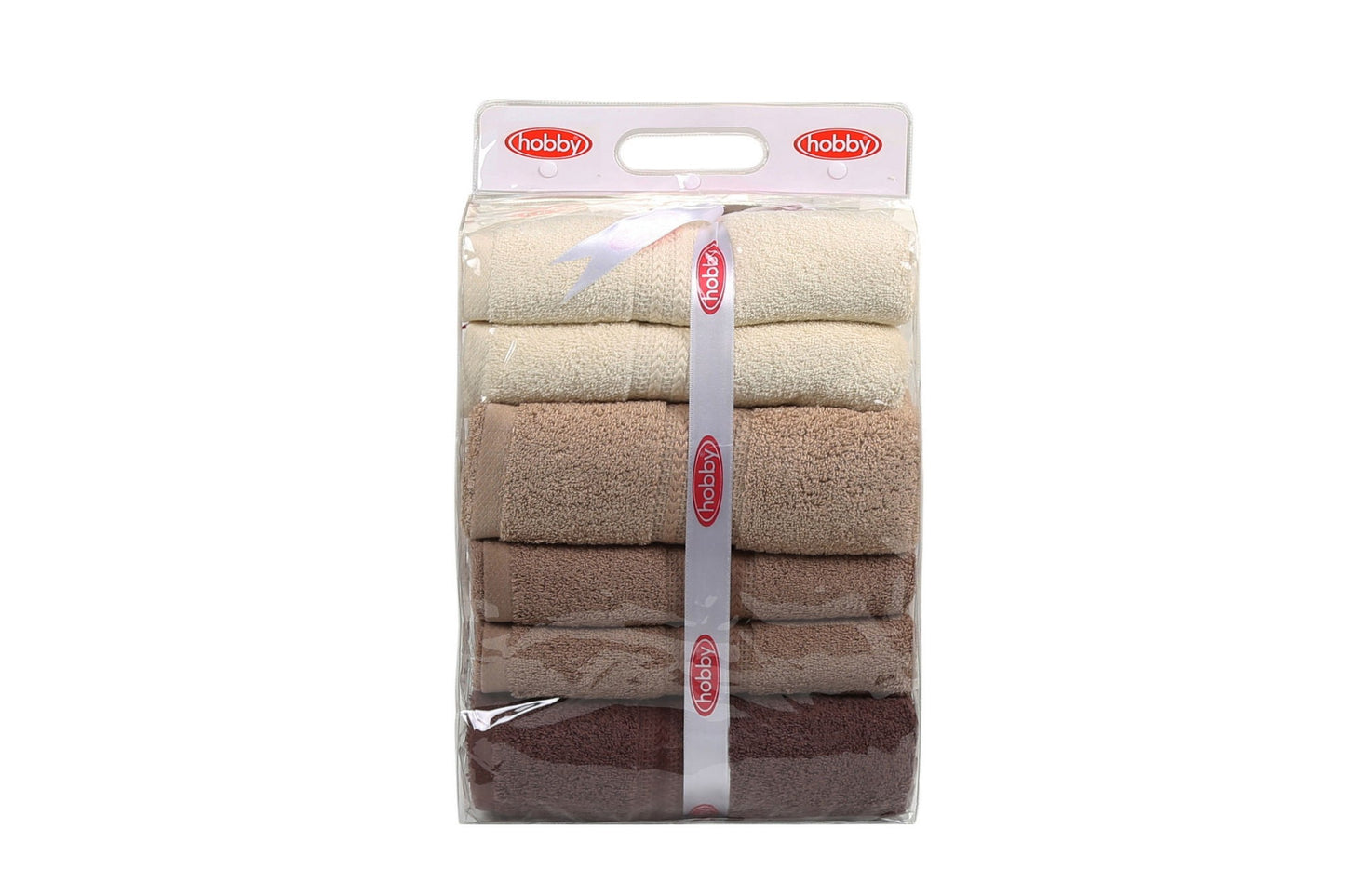 Ručnik Rainbow smeđi set 4 komada u poklon kutiji , Rainbow - Brown