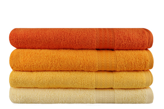 Set ručnika DANNA, 70*140 cm, 4 komada, Rainbow - Yellow