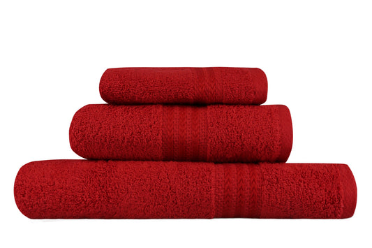 Set ručnika RED, u poklon kutiji, 3 komada, Rainbow - Red