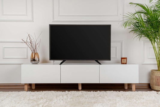 TV komoda niska Alvin - bijeli