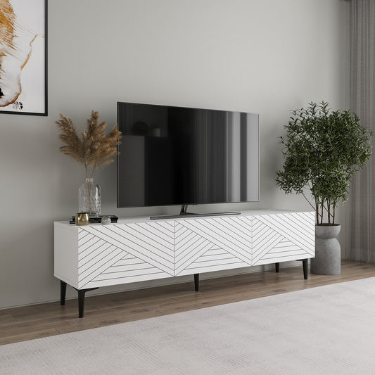 TV komoda niska Felix - bijeli
