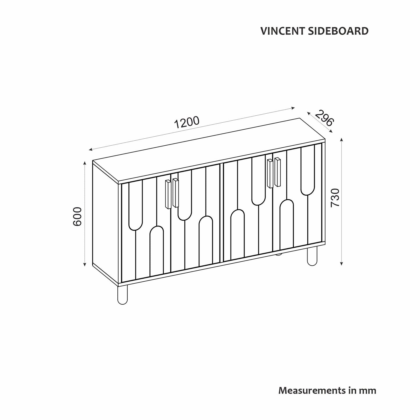 Komoda Vincent - Saphire Oak