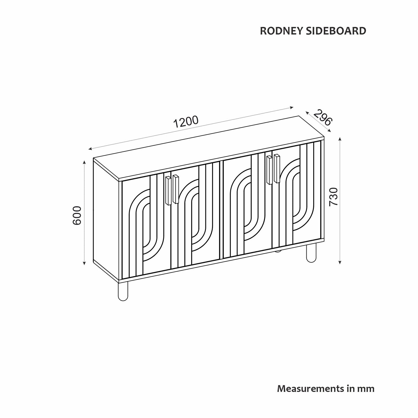 Komoda Rodney - Saphire Oak