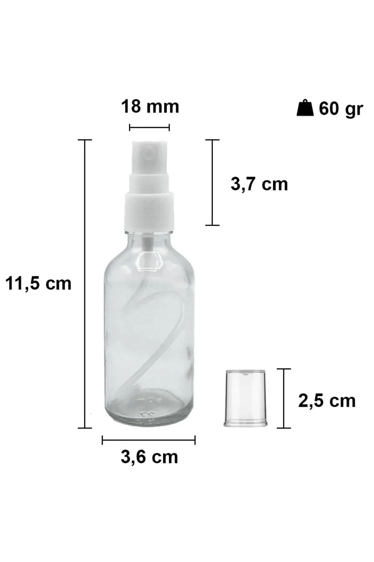Set Staklenih Boca (10 Komada) 661, Prozirna