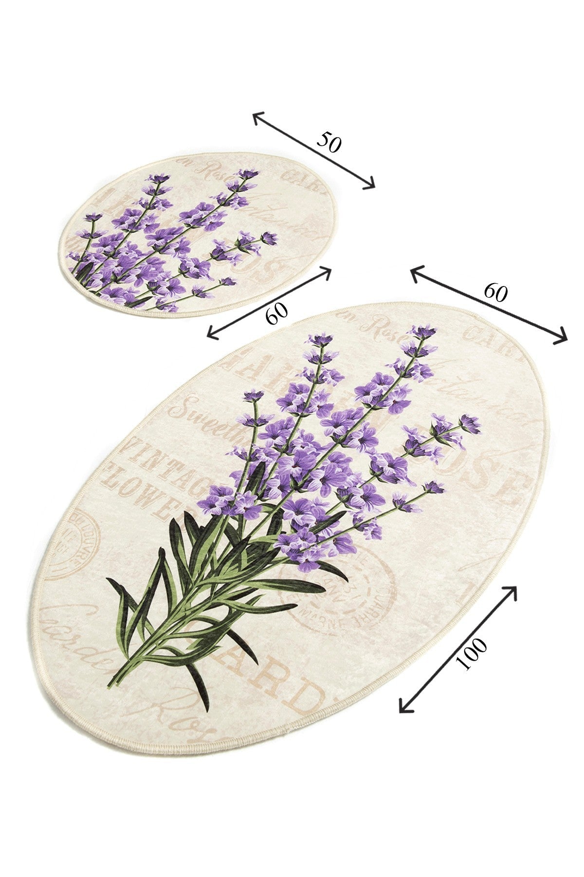 Kupaonski set tepiha LAVANDA 2 komada, Lavender DJT