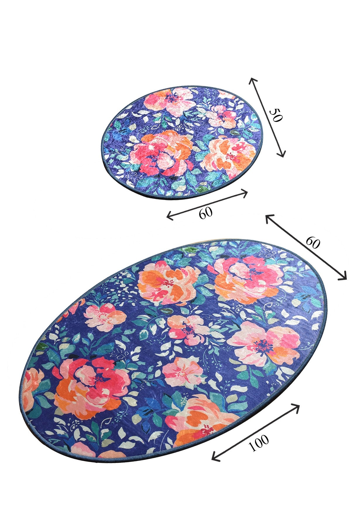 Kupaonski tepih u setu (2 komada), Flowers DJT