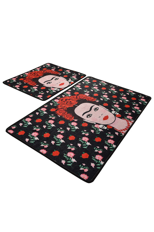 Kupaonski tepisi u setu (2 komada), Frida - Black