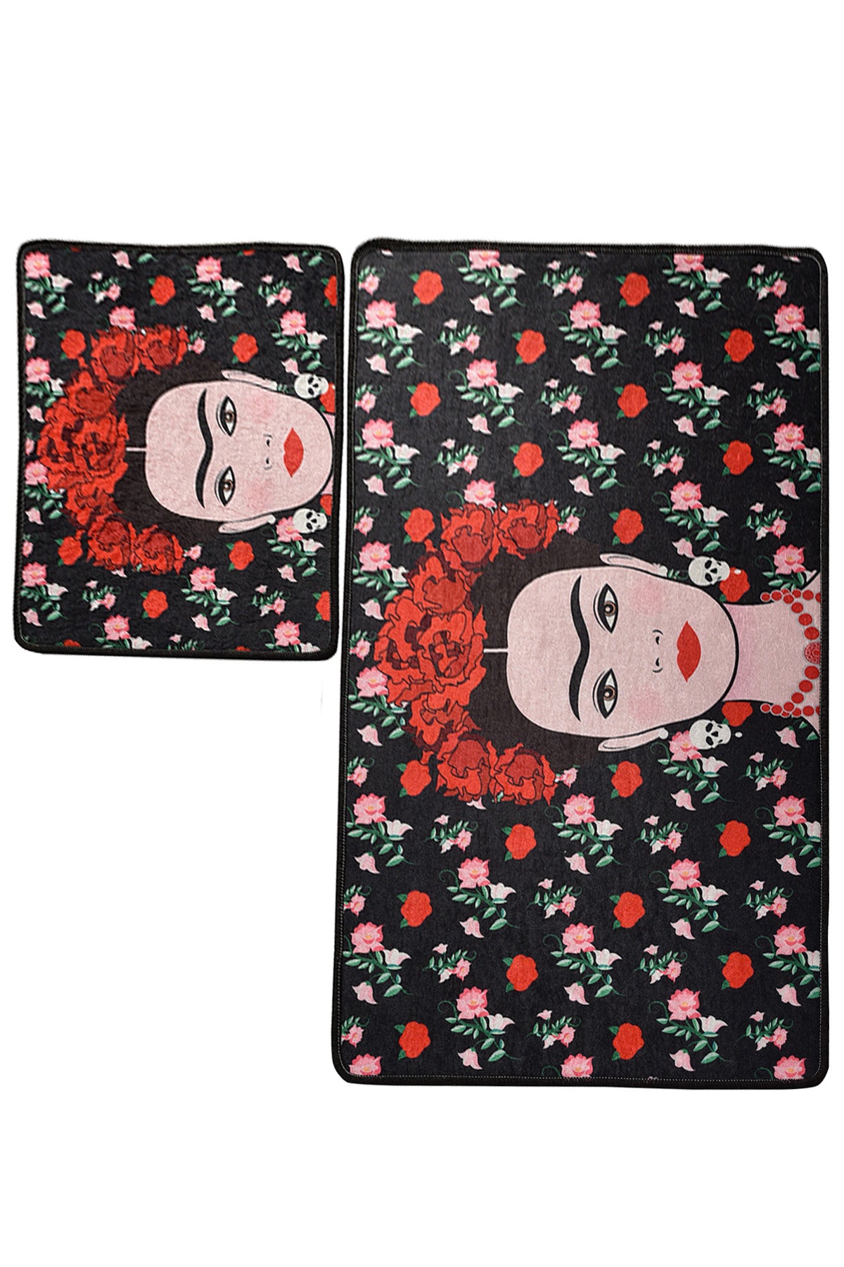 Kupaonski tepisi u setu (2 komada), Frida - Black