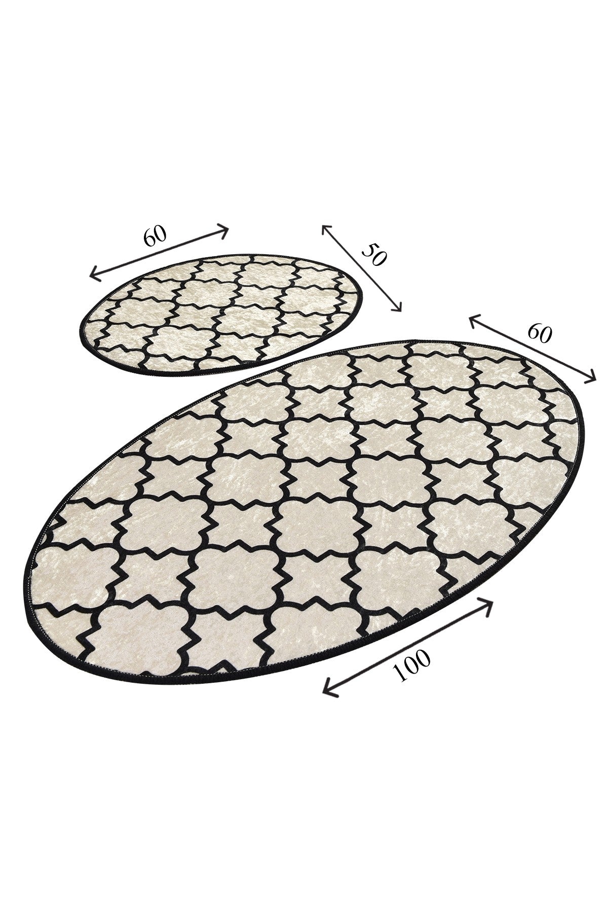 Kupaonski set tepiha KUPA 2 komada, Kupa - White