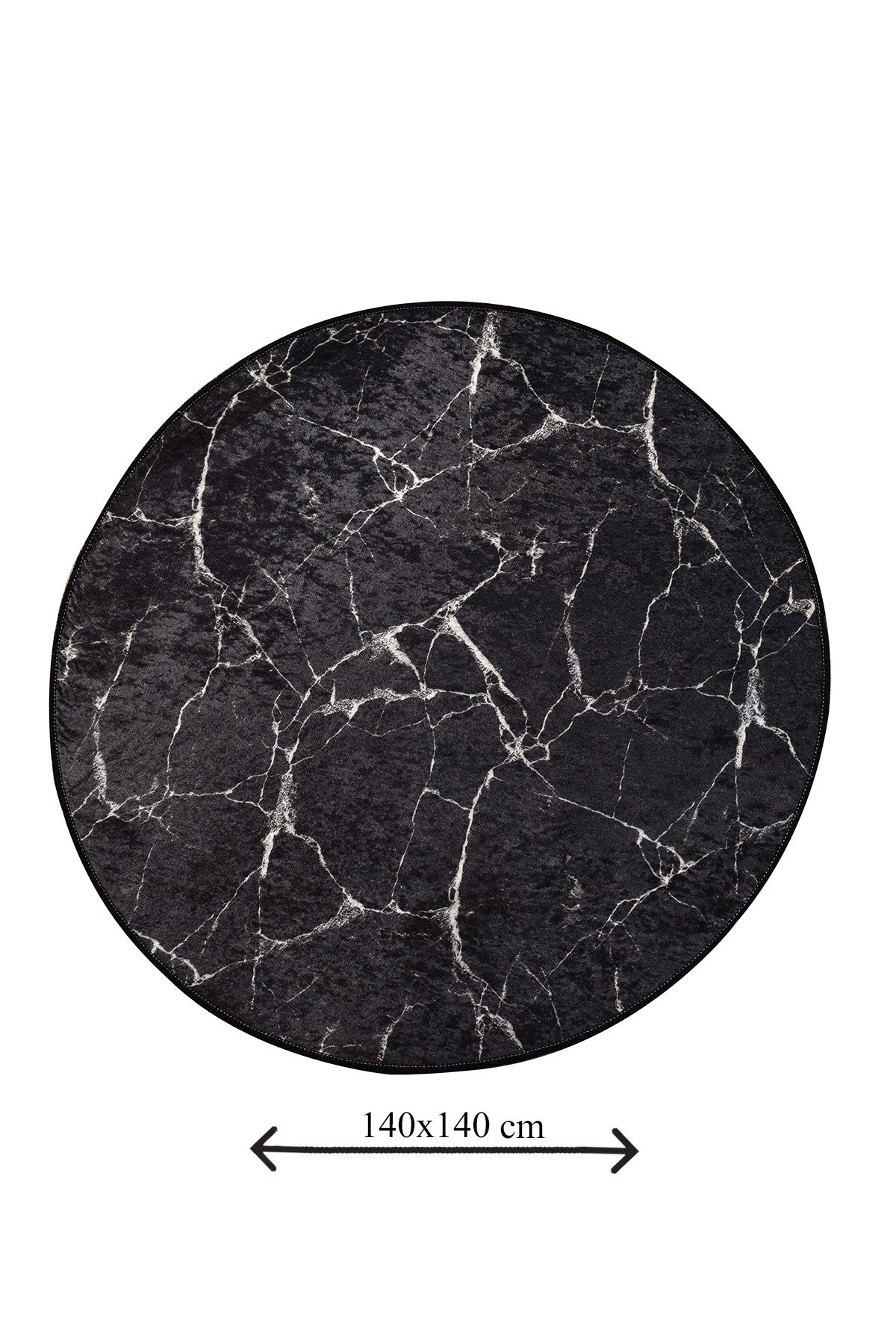 Kupaonski tepih MARBLE crni, Marble (140)