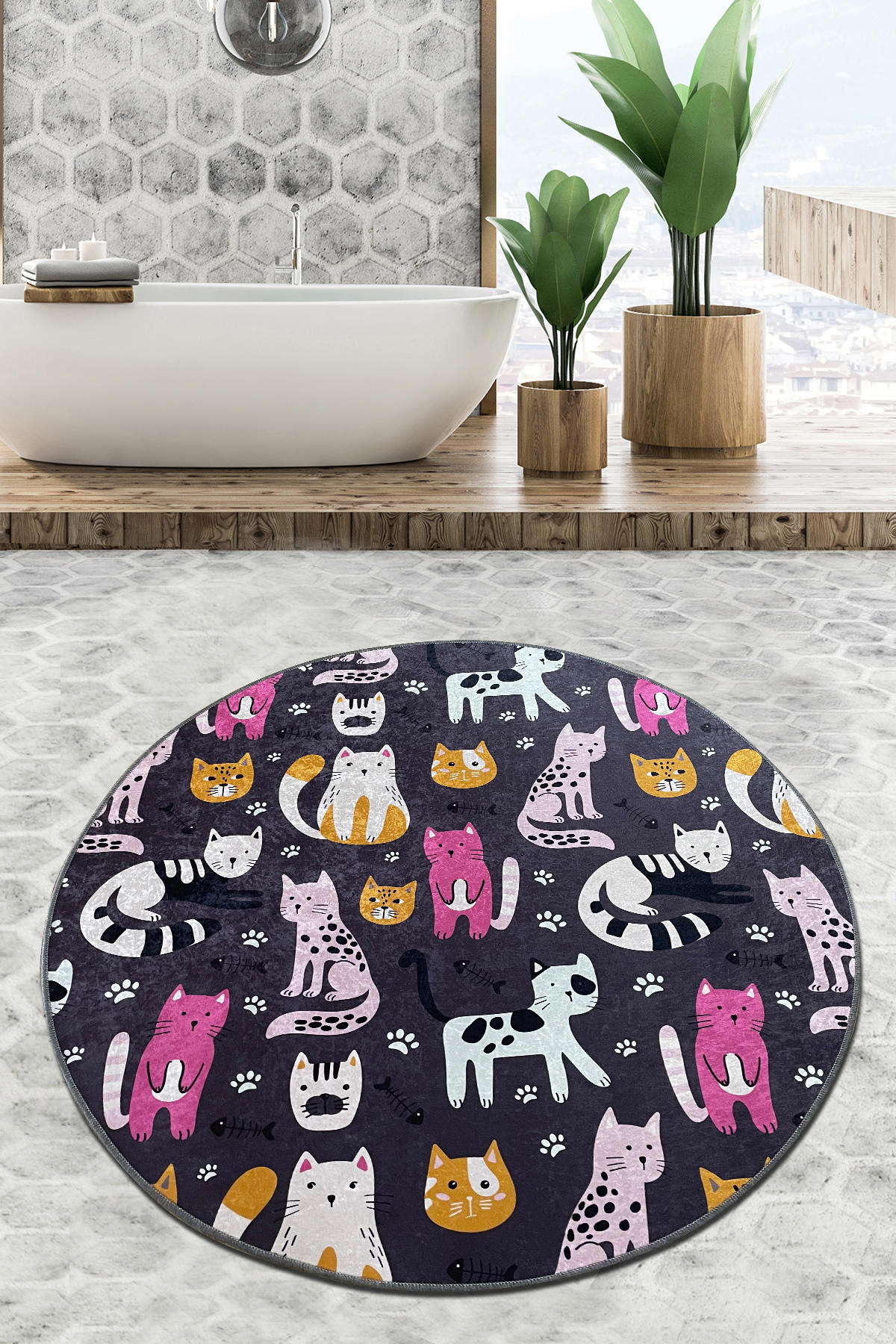 Kupaonska prostirka Park Cat Djt (160 cm)