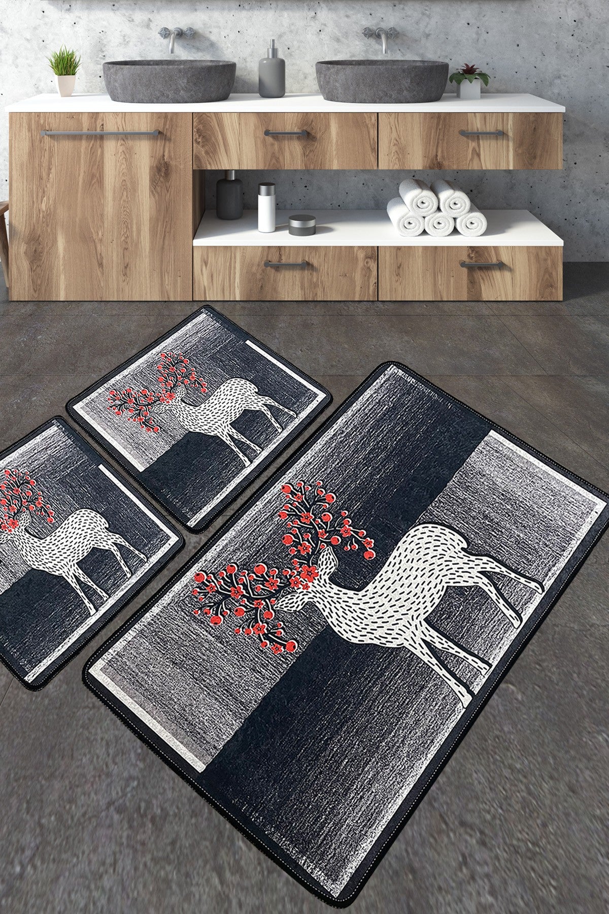 Set kupaonskih prostirki (3 komada) Elafa