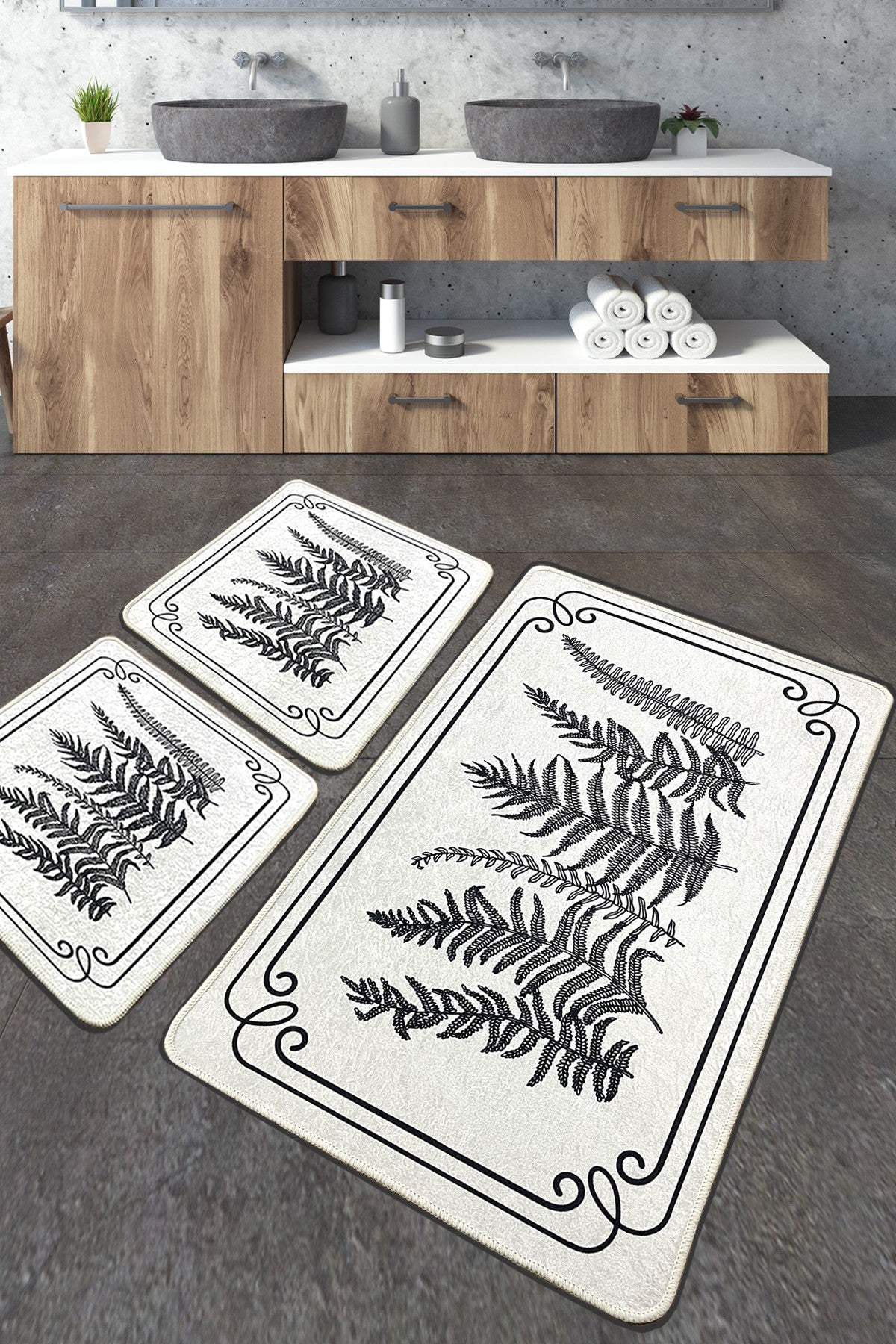 Set prostirki za kupanje (3 komada) AITANA