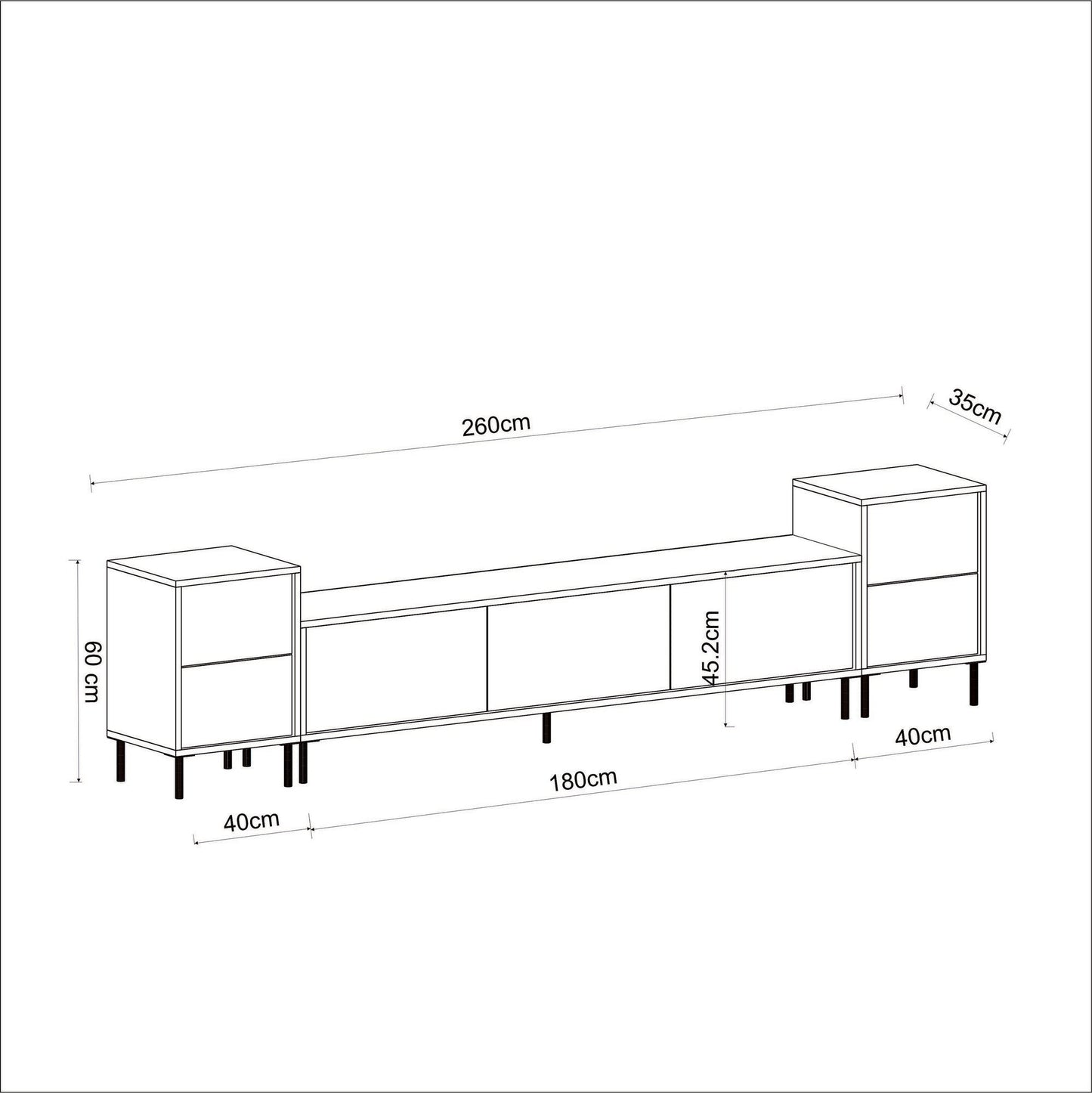 TV jedinica, Imaj - White, Marble