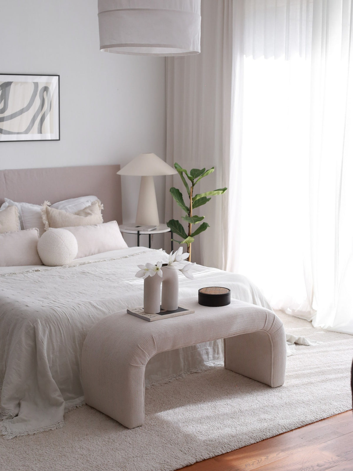 Tabure, Nu Bench Fitilli - White