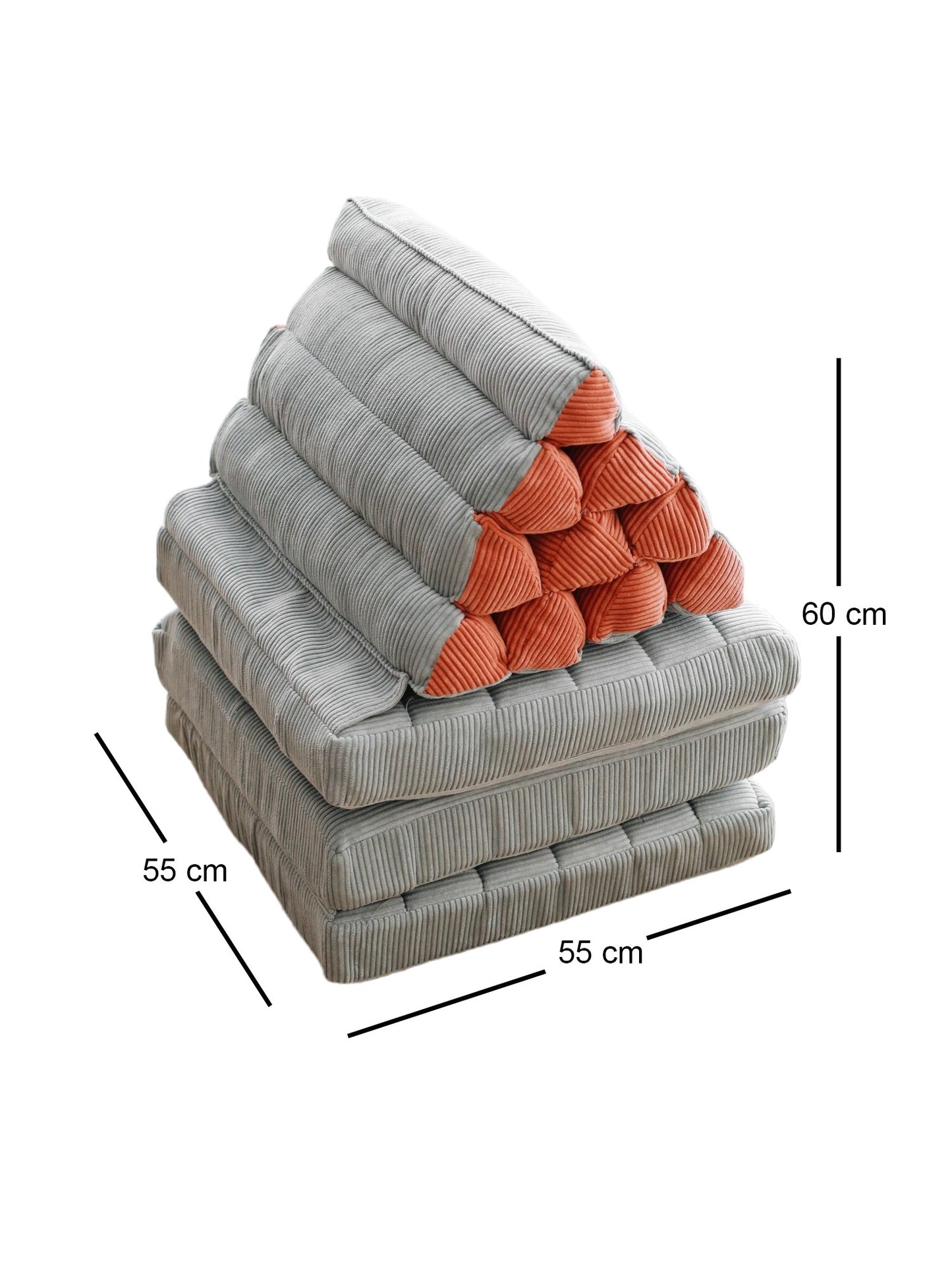 Tabure Keyf Katlanan - Velvet plavo