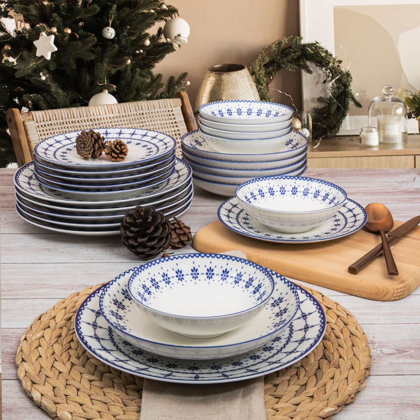 Porculanski set pribora za jelo LAYLA, 24 dijelni, GBSATN24Y4R1614