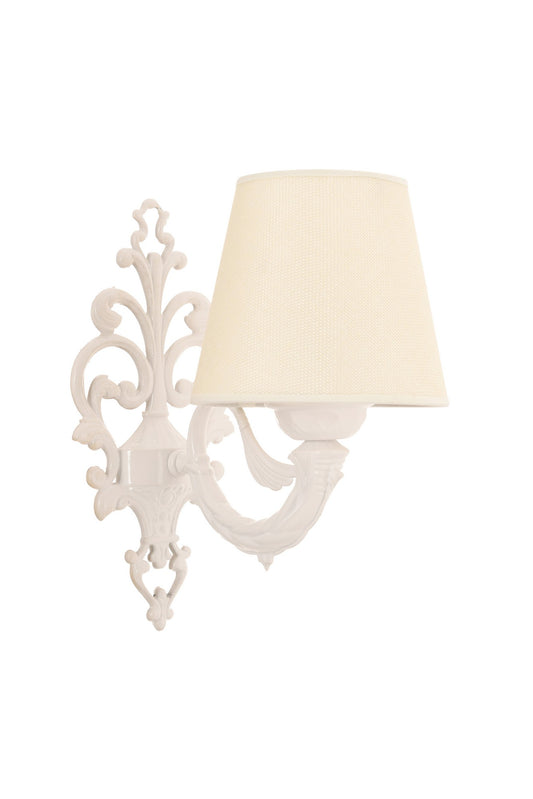 Zidna lampa Lily - krem, bijela