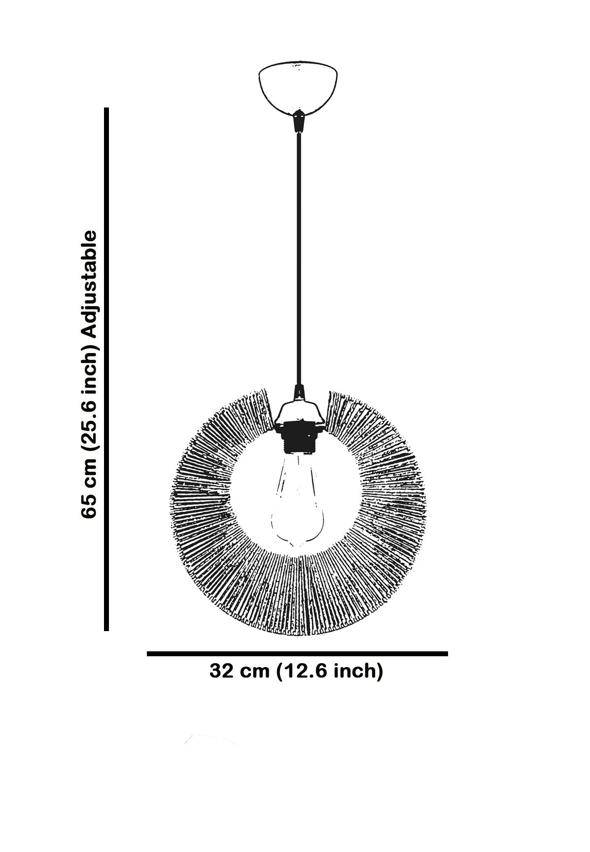 Luster Kruh - Bijeli