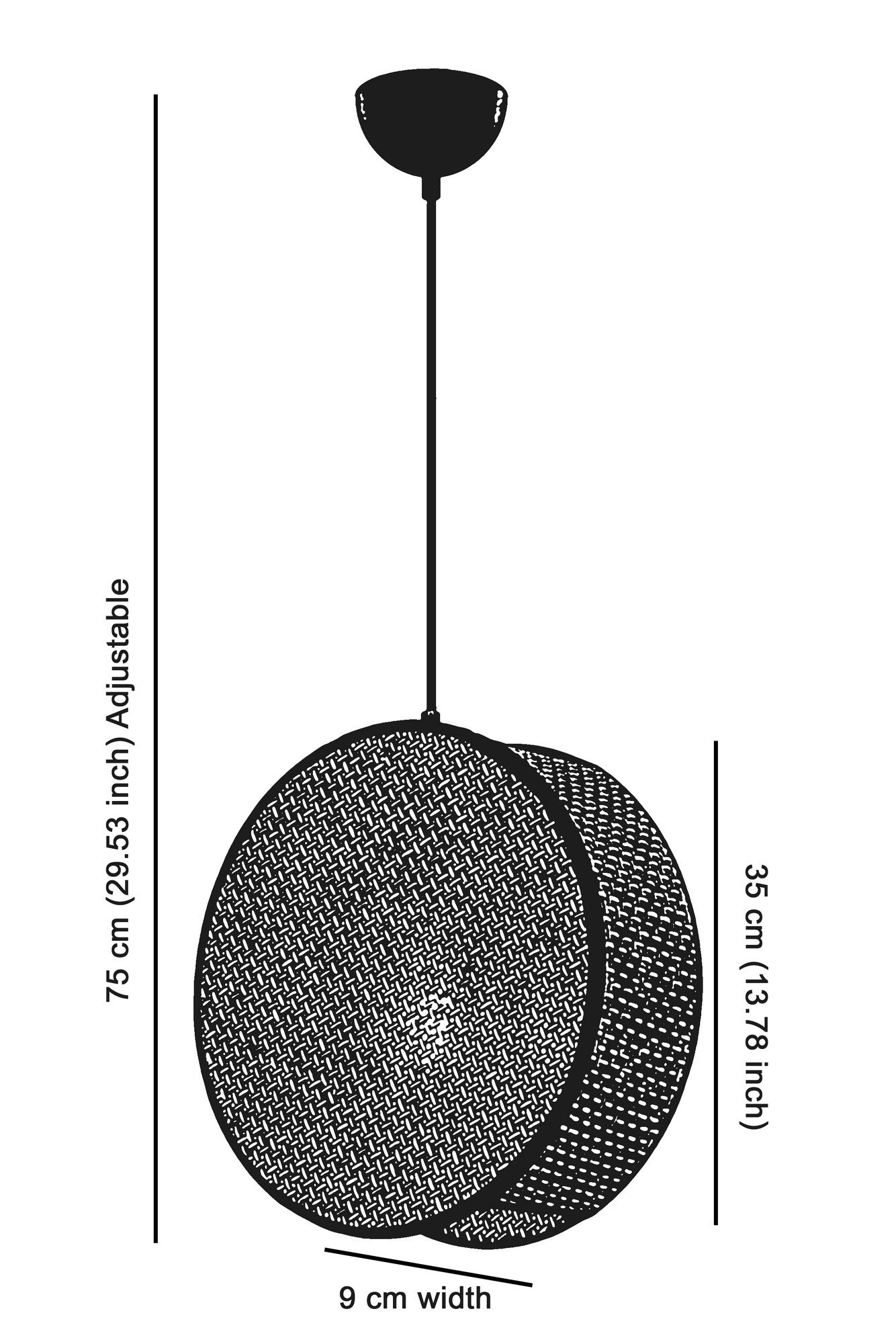 Luster Big Drum - bež, bijeli