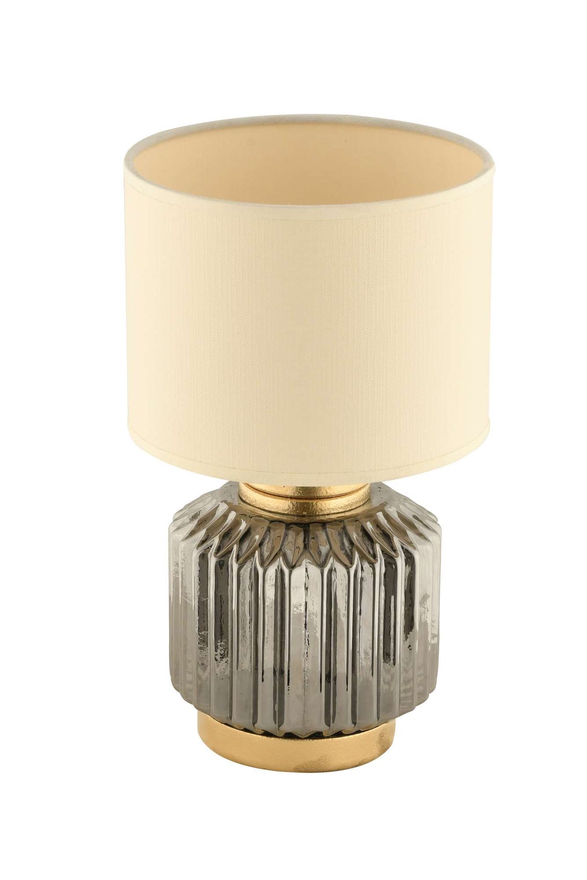 Stolna lampa 848, krem, siva