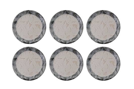 Set tanjura za desert (6 komada) 661, siva, crna, bež