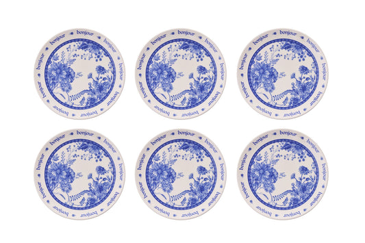 Set tanjura za serviranje (6 komada) 784, plava, bijela