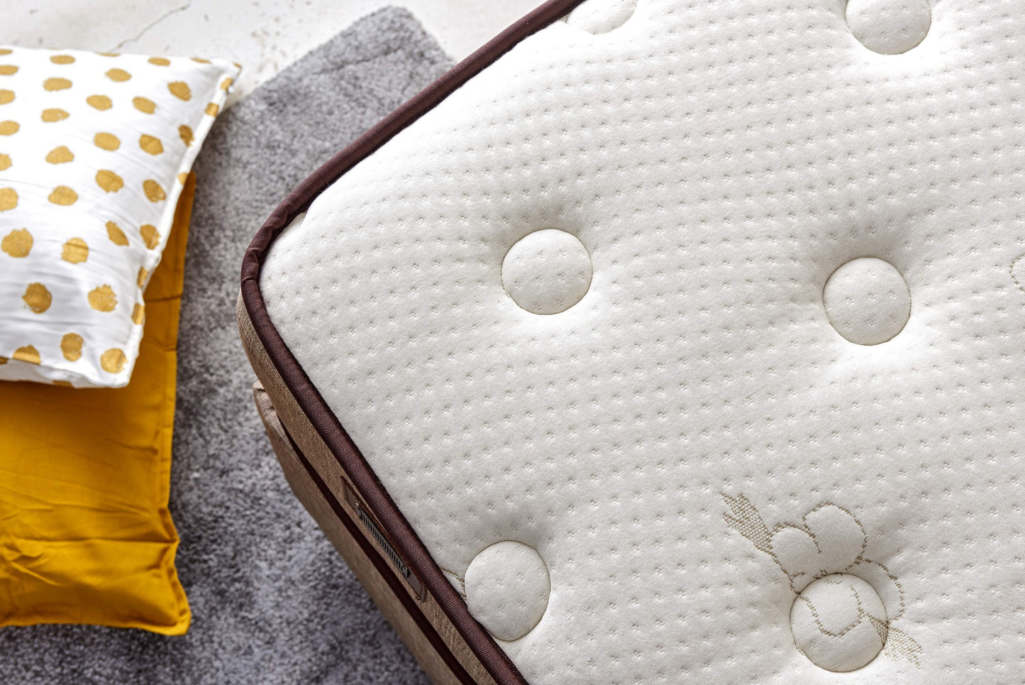 Madrac, Bijela boja Bež Smeđa, Cotton 140x200 cm Double Size Luxury Soft Mattress