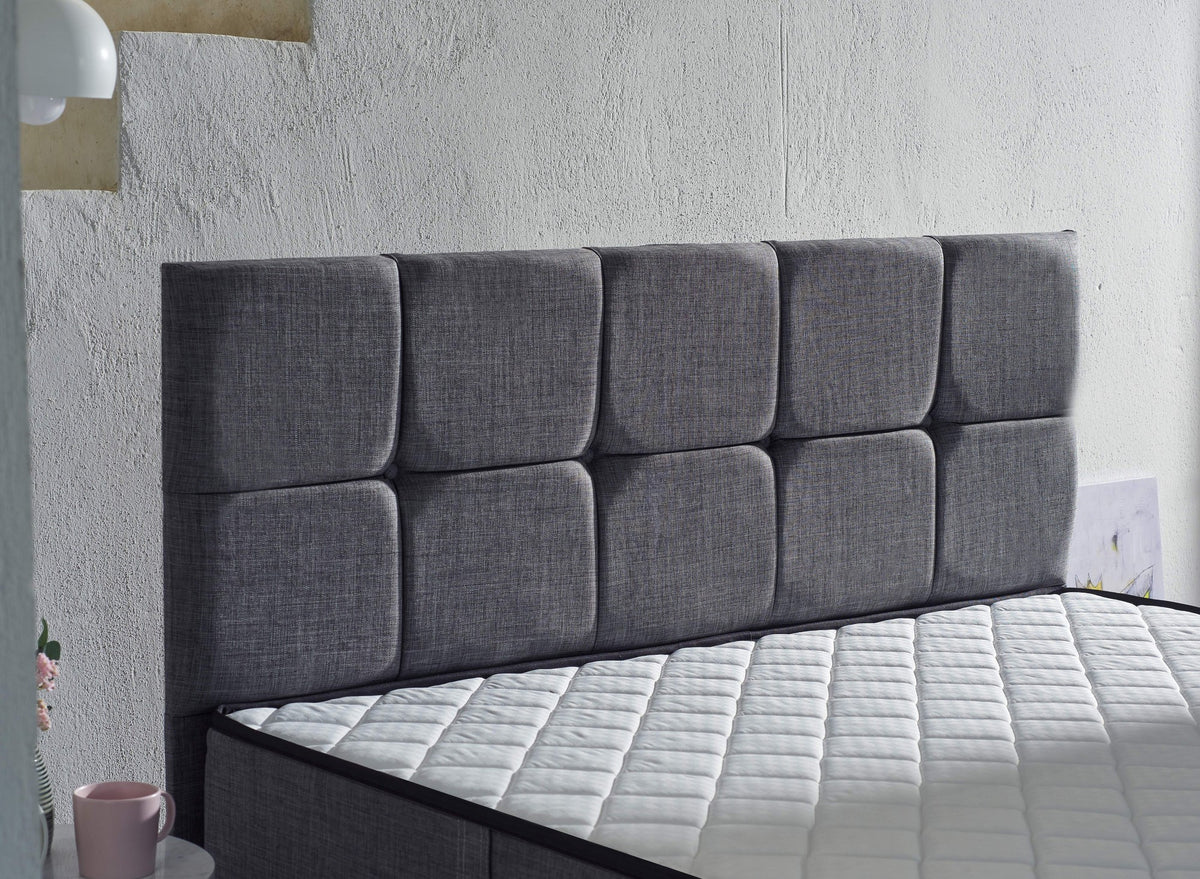 Madrac, Bijela boja Sivo, Diamond 90x190 cm Single Size Ultra Firm Mattress