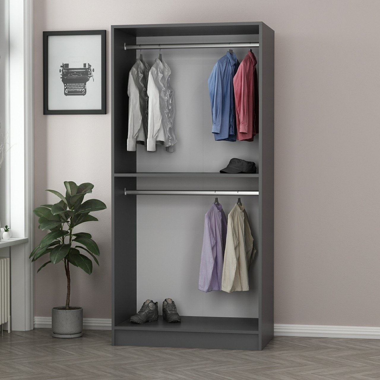 Garderoba, Kale Anthracite - 210