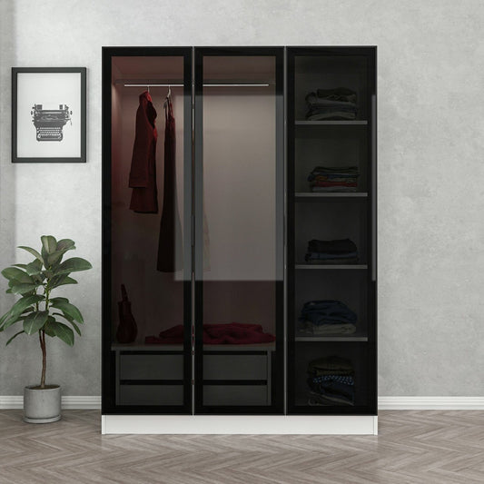 Garderoba, Kale White Black - 2273