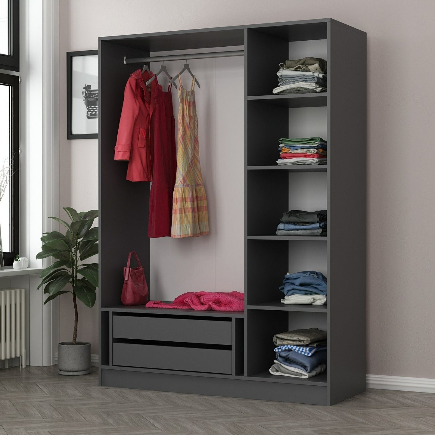 Garderoba, Kale Anthracite - 2287