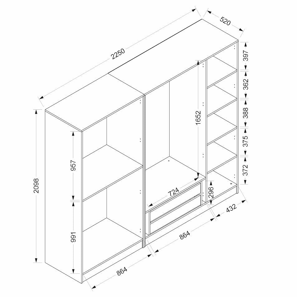 Garderoba, Kale Plus - 7803