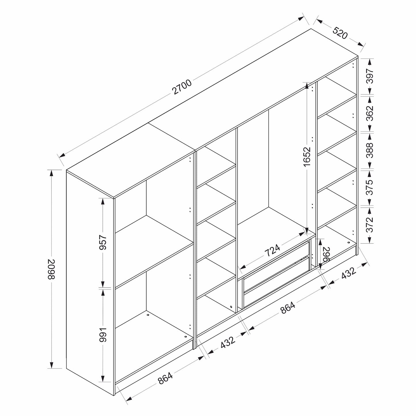 Garderoba, Kale Plus - 7812