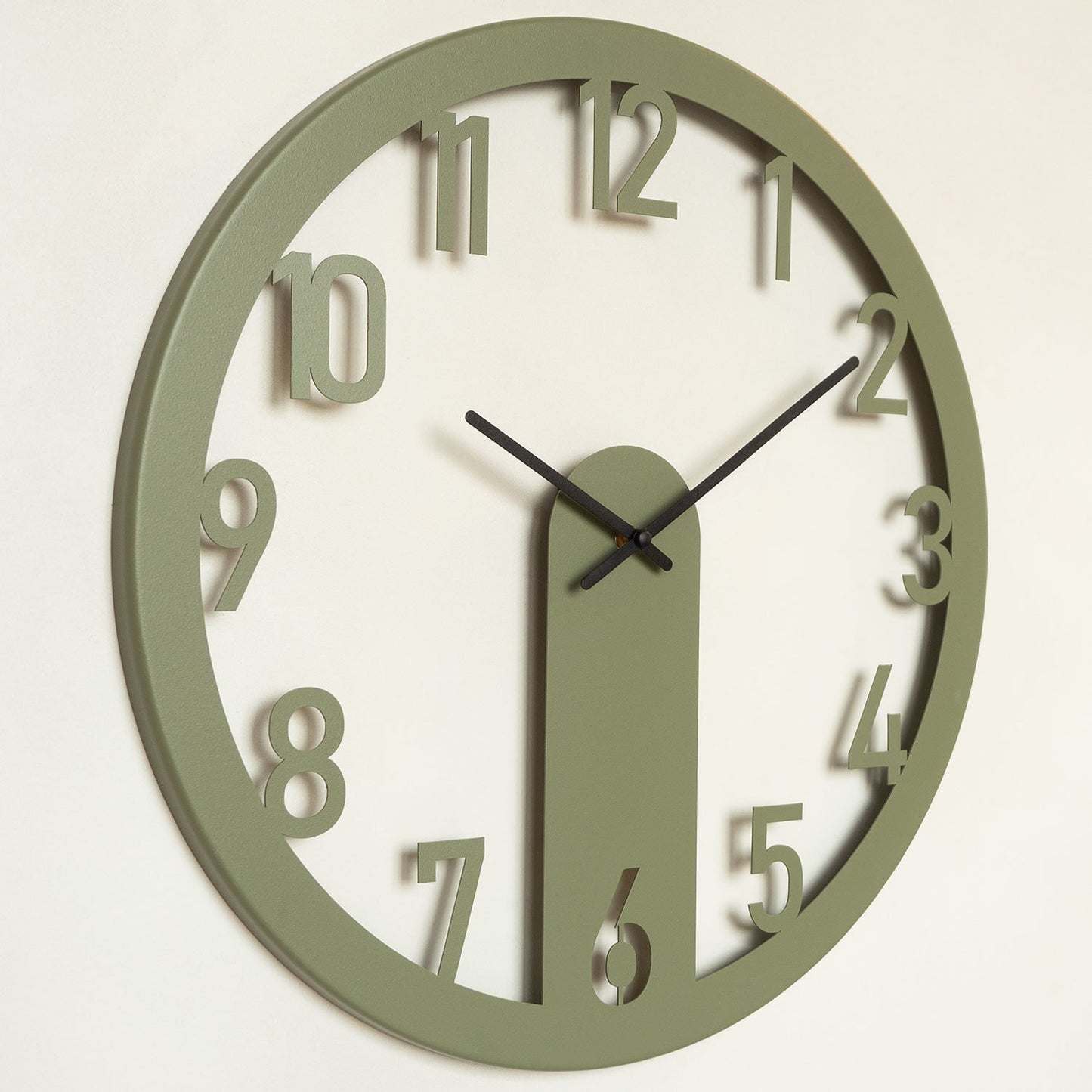 Ukrasni metalni zidni sat Mood Metal Wall Clock - APS114 - zeleno
