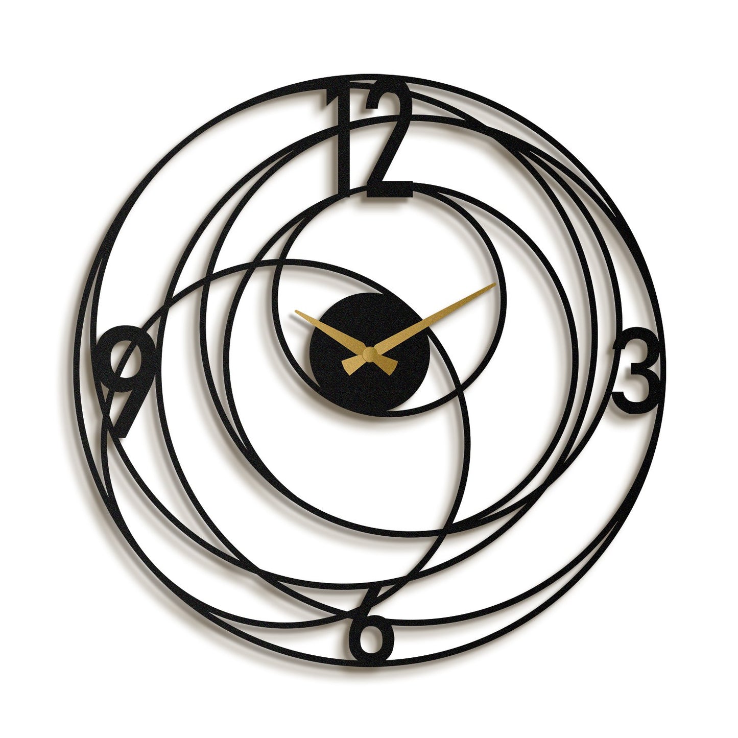 Ukrasni metalni zidni sat Big Bang Metal Wall Clock - APS027