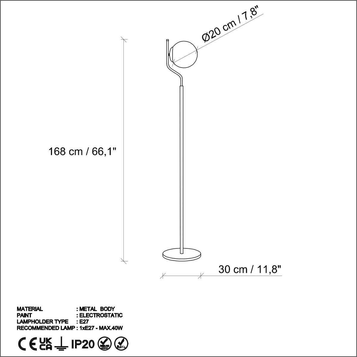 Podna lampa JALIYAH