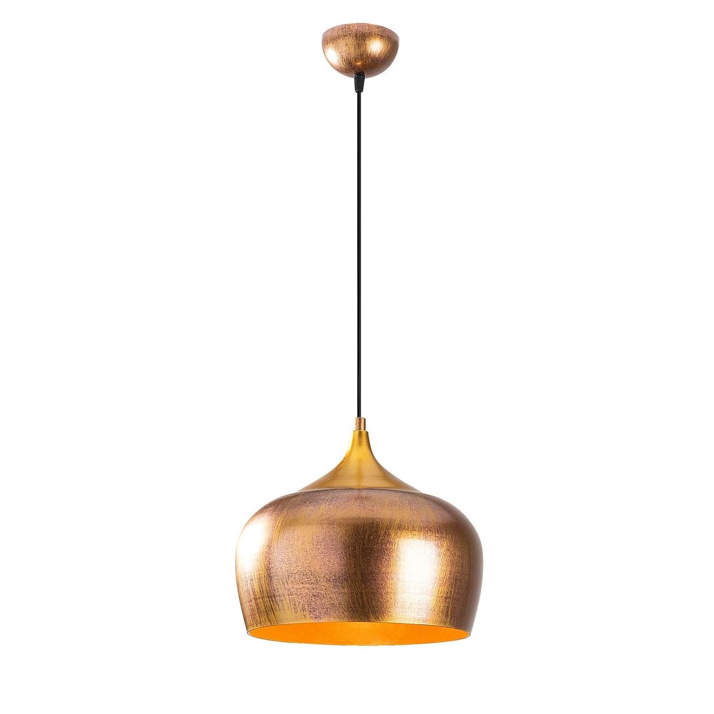 Vislica ORIENT, zlatna, ručno bojana, metal , 30 x 30 cm, visina 123 cm, duljina kabla 90 cm, E27 40 W, Berceste - 211-S