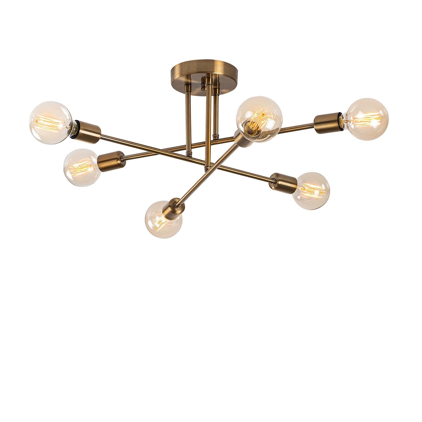 Stropna lampa FLOWER, vintage, metal, 64 x 640 cm, visina 30 cm, E27 40 W, Flower - 176