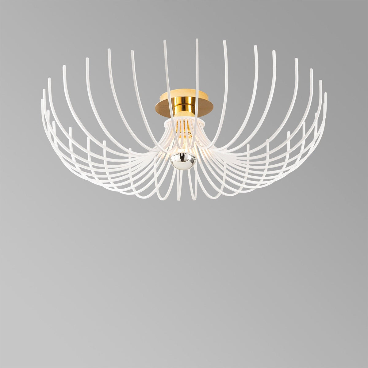 Stropna lampa ASPENDOS bijela, metal promjer 56 cm, visina 16 cm, E27 40 W, Aspendos - N-640