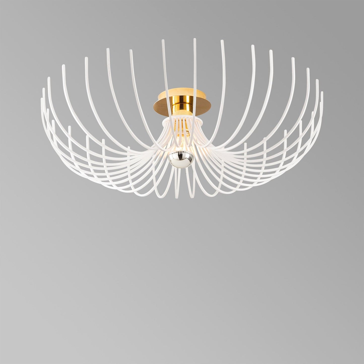 Stropna lampa ASPENDOS bijela, metal promjer 56 cm, visina 16 cm, E27 40 W, Aspendos - N-640